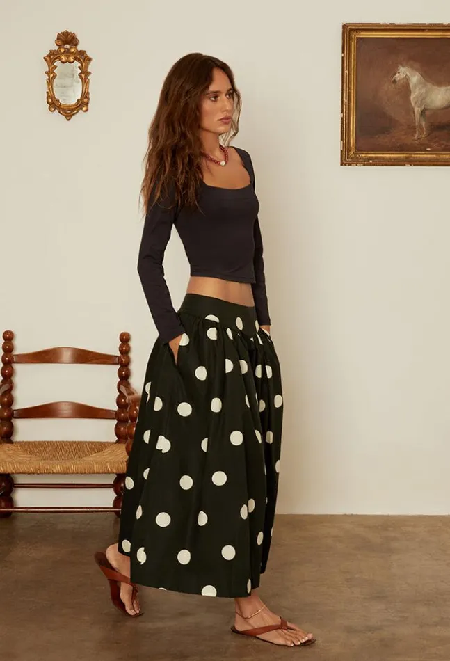 Zoe Polka Dot Full Skirt Women Ciao Lucia Skirts