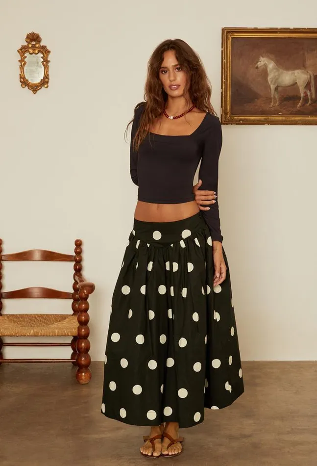 Zoe Polka Dot Full Skirt Women Ciao Lucia Skirts